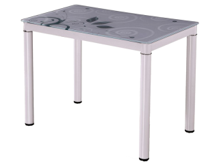 Стол стеклянный Signal Damar 100X60 белый