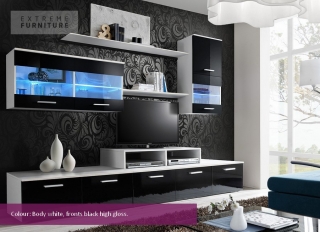 LOGO II Гостиная белый-черный глянец SHADOW CAMA