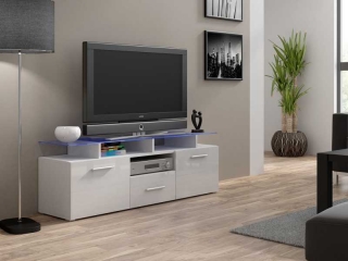 EVORA Тумба ТВ mini белый-белый глянец CAMA