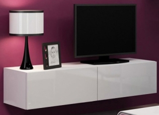 VIGO тумба ТВ 140 белый-белый глянец CAMA