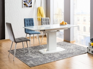 Новинка! Стол обеденный Signal Austin (120-160)X80 Белый