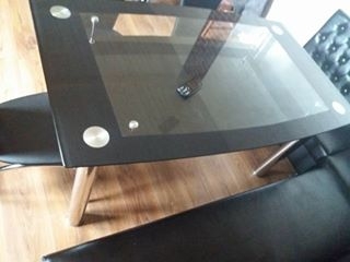 Стеклянный стол Cristal Black
