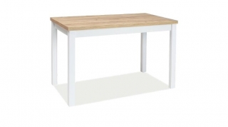 Новинка! Стол обеденный Signal Adam 68x120 золотой дуб Craft белый