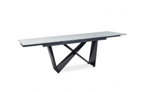 Новинка! Стол стеклянный Signal Cavalli II Ceramic 160(240)X90 белый черный