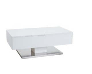 Столик журнальный Signal Vivian 110X60X(42-67) белый