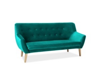 Диван Signal Nordic 3 velvet бирюзовый (BLUVEL 85) бук