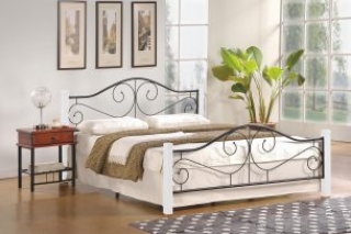 Новинка!Кровать Halmar VIOLETTA 140 белый черный