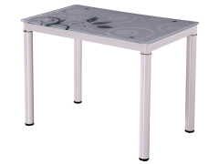 Стол стеклянный Signal Damar 100X60 белый