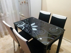 Стол стеклянный Signal Damar 100X60 черный