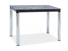 Стол обеденный Signal Damar II 100х60 черный хром