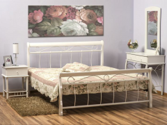 Кровать Venecja 120x200 фабрика Signal цвет белый
