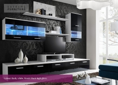 LOGO II Гостиная белый-черный глянец SHADOW CAMA