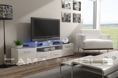 EVORA Тумба ТВ белый-белый глянец CAMA