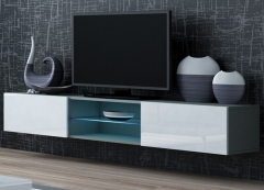 VIGO тумба ТВ GLASS серый-белый глянец CAMA