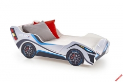 Детская кроватка LAMBO Halmar с разноцветной полкой