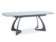 Новинка! Стол обеденный Signal Martinez Ceramic 160(210)x90 серый черный