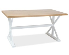 Новинка! Стол обеденный Signal Oxford 150x90 дуб белый