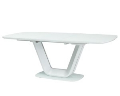 Стол раскладной Signal Armani 140x90(200) Белый мат