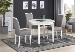 Обеденный стол раскладной Halmar SORBUS 100-200-100-77 см Белый