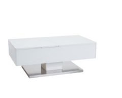 Столик журнальный Signal Vivian 110X60X(42-67) белый